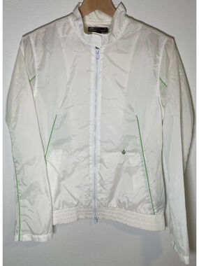Vintage 2000's Volcom Gals Windbreaker Jacket White - M